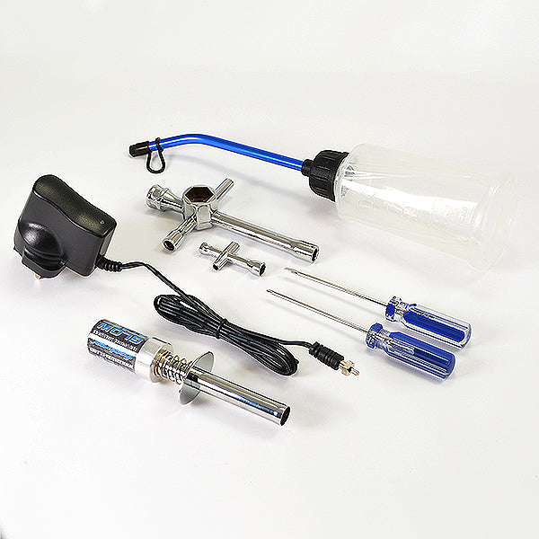 Fastrax Nitro Starter Set (Euro Plug) with 3000mAh Glow Starter FAST692E