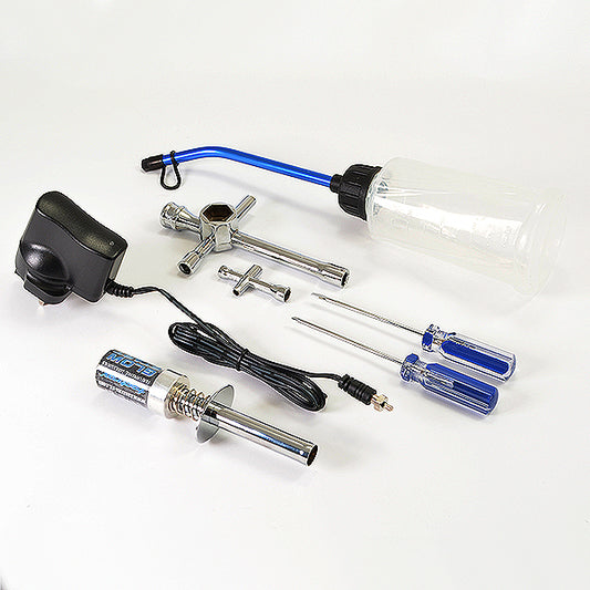 Fastrax Nitro Starter Set (Euro Plug) with 3000mAh Glow Starter FAST692E