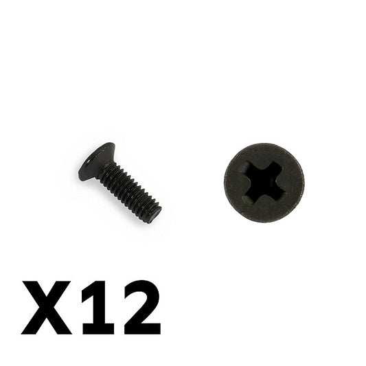 FTX Tracer Countersunk Screws Km2.5*8mm FTX9750