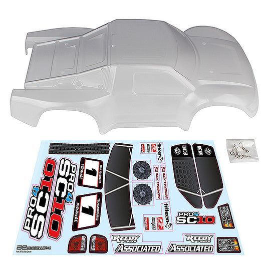 Team Associated Pro4 SC10 Contender Body Clear AS25859