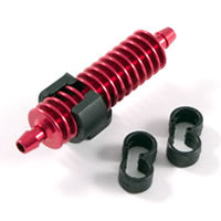 Fastrax 1:8 Exhaust Gas Cooler Red w/Mounts FAST897R