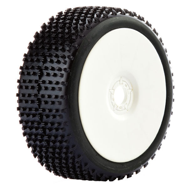 Fastrax 1:8 Cuboid Mounted On Dished White (Pr) FAST1020WD