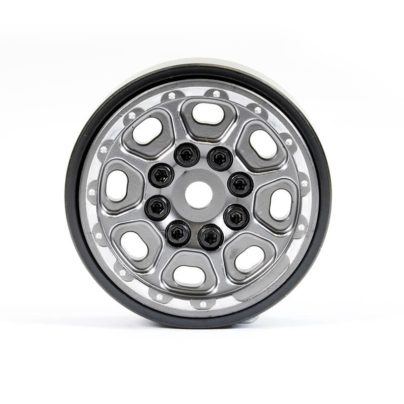Fastrax TRX-4M CNC Titanium Beadlock Wheels (4) Fits SCX24/FTX Mini Outback FTTX468TI