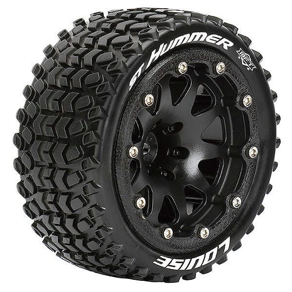 Louise RC St-Hummer 1:10 Soft Bead-Lock/0 Offset Hex 12mm Black L-T3314SB