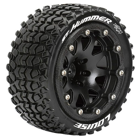 Louise RC St-Hummer 1:10 Soft Bead-Lock/0 Offset Hex 12mm Black L-T3314SB