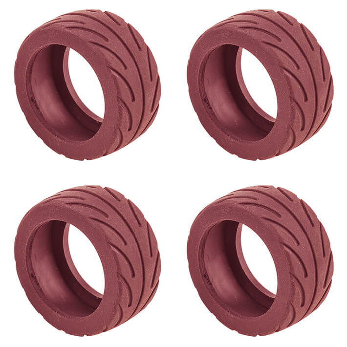 Team Associated Nano Sport Radial Tyres Red (4) AS21609