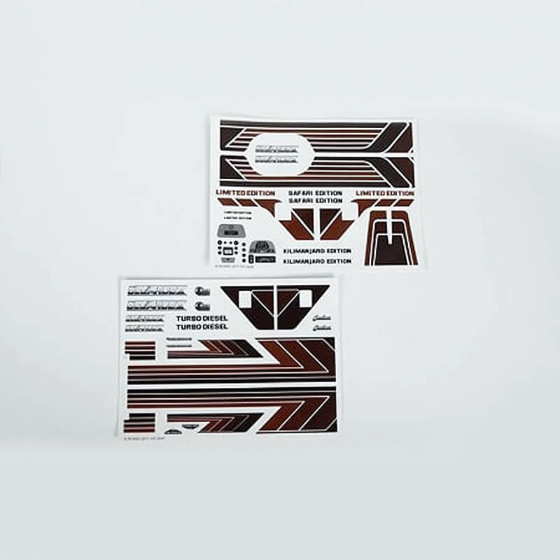 RC4WD Complete Graphic Decal Set for Cruiser Body Z-B0142