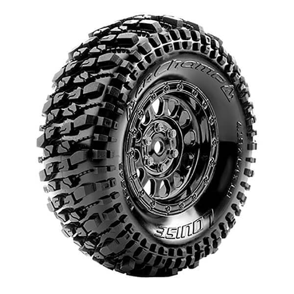 Louise RC Cr-Champ 1:10 Super Soft Black Chrome Hex 12mm L-T3345VBC