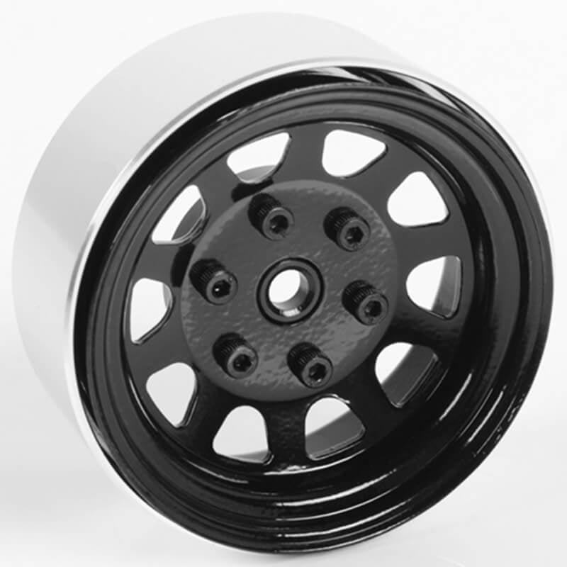 RC4WD Stamped Steel 1.7" Beadlock Wagon Wheels (Black) Z-W0270