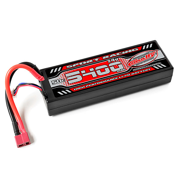 Corally Sport Racing 50C LiPo Battery 5400mAh 7.4V T-Plug 2S C-49125-D