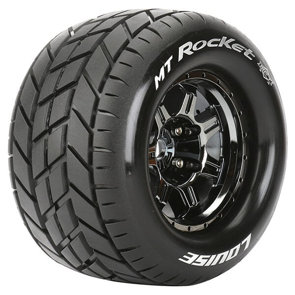 Louise RC MT-Rocket 1:8 Sport 0" Offset Hex 17mm Black Chrome L-T3320BC
