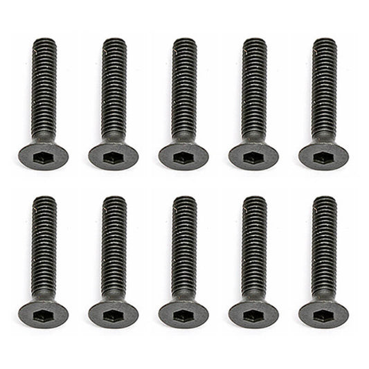 Team Associated M3 X 16mm Flat Head Hex Screws (10) AS25204
