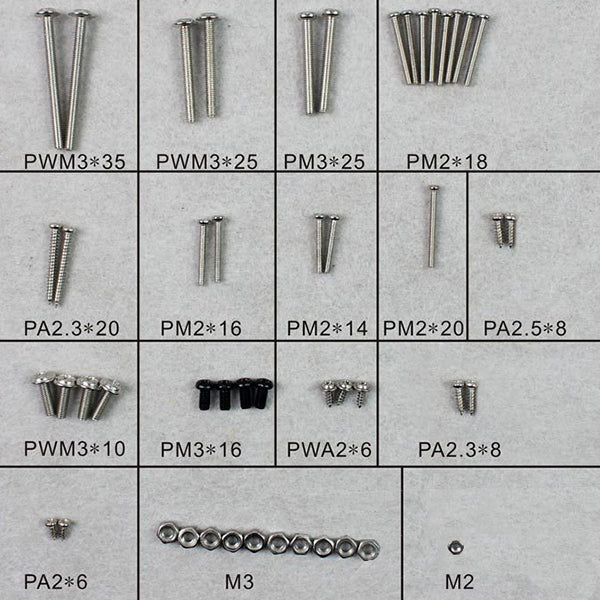 Dynam Cessna C188 Screw Set DYN-C188-18