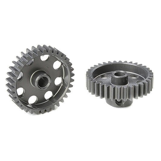 Corally 48 dp Pinion Short Hard Anodised Al7075 34 Teeth Shaft Dia. 3.17mm