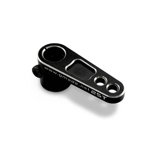 Gmade Aluminum Offset Clamping Servo Arm (Black) (25T) GM30162