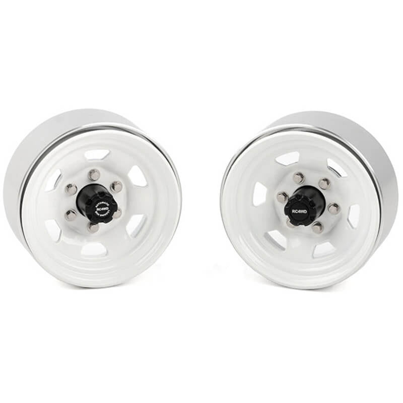 RC4WD Stamped Steel 1.7" Beadlock Sr5 Wheels (White/Black) Z-W0066