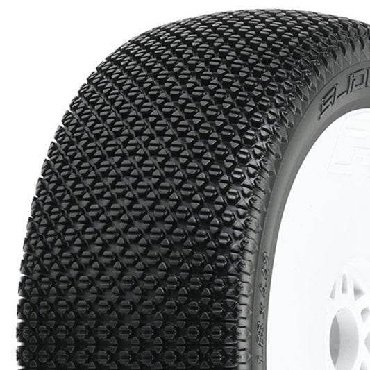 Proline 'Slide Lock' M3 Pre-Mount Vel. V2 White Wheels (2) PL9064-32