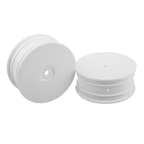 Corally "Flextec" Rim 4WD Front Hex 12mm White Wheel Pr C-00140-086