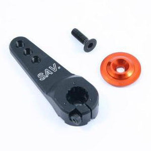 Fastrax 23T Jumbo Black Alum Single Servo Horn (Sanwa) FAST326B