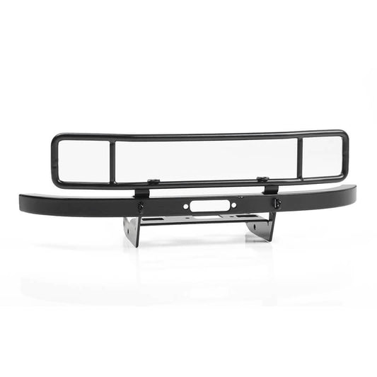 RC4WD Ranch Steel Front Winch Bumper w/Lights for Axial 1:10 SCX10 II Umg10 (Black)