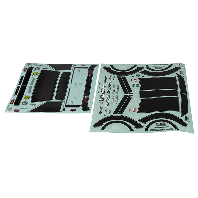 Team Associated Apex 2 Sport Datsun 620 Decal Sheet AS31932