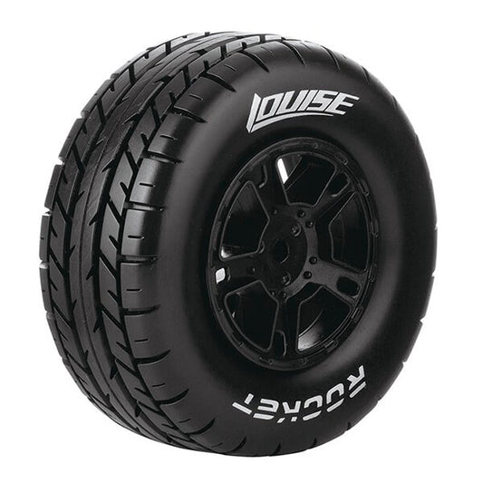 Louise RC Sc-Rocket 1:10 Fr/Rr Soft Arrma Senton 6S Black 17mm Hex L-T3154SBM