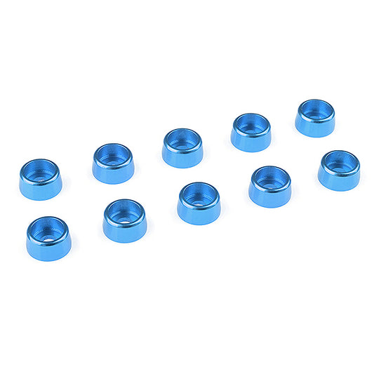 Corally Aluminium Washer for M3 Socket Head Screws Od=8mm Blue 10Pcs C-31274