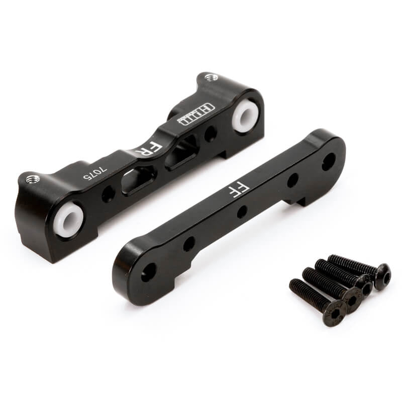 Fastrax Arrma Front Alu Lower Sus.Mounts-Kra/Out/Sen/Typ - Black FTAR007BK
