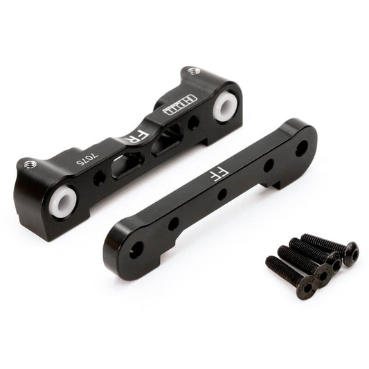 Fastrax Arrma Front Alu Lower Sus.Mounts-Kra/Out/Sen/Typ - Black FTAR007BK