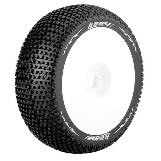 Louise RC B-Turbo 1:8 Fr/Rr Super Soft Hex 17mm White L-T3104VW