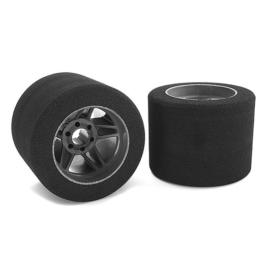 Corally Attack Foam Tyres 1:8 Circuit 35Shore RR Carbon 76mm C-14719-35