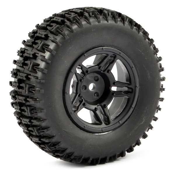 Fastrax 1:10 Sc Jigsaw Mounted 5-Spoke Black (Slash Fr) (Pr) FAST1120B