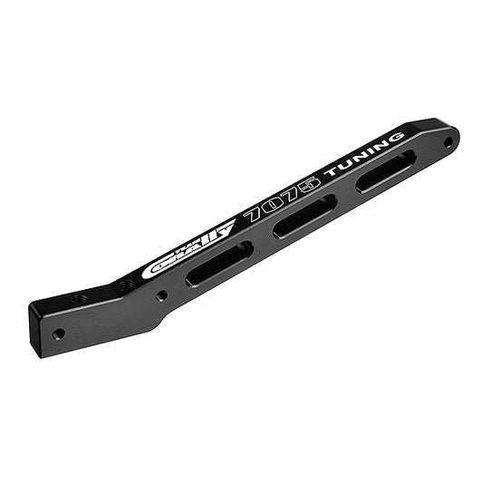 Corally Chassis Brace V2 Rear Swiss 7075 T6 Hard Black Bugg. C-00180-396-2