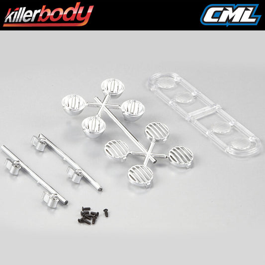 Killerbody Chrome Light Set for Roof Rack Type A KB48277