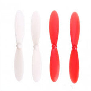 Hubsan X4D Mini Quadcopter Propellors (Red/White) H107D-A06