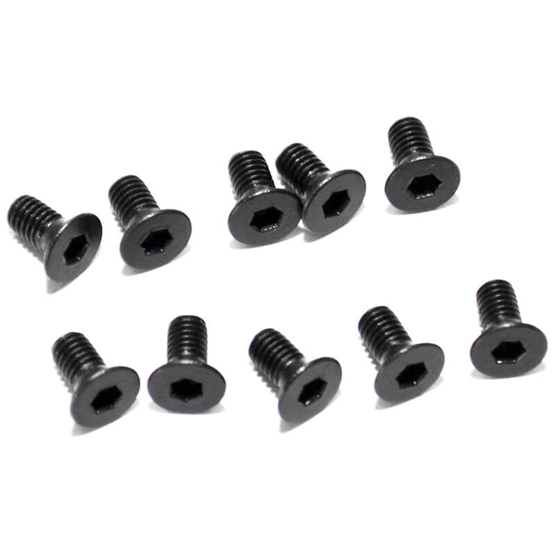RC4WD Steel Flat Head Socket Cap Screw M3 X 6mm (10) Z-S0648