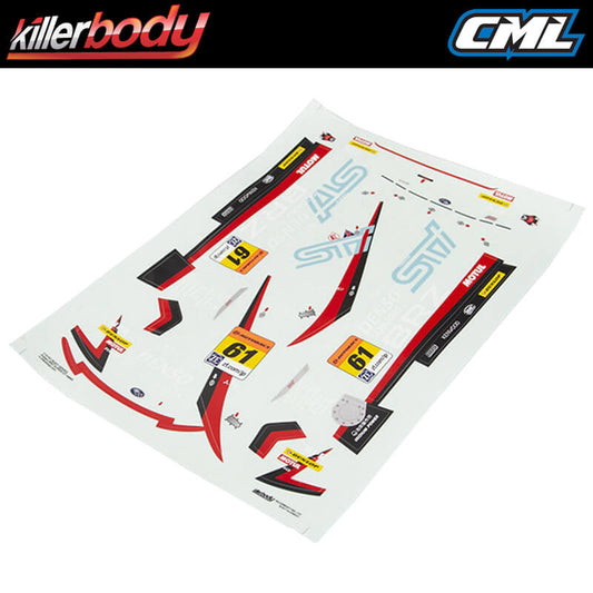 Killerbody Subaru Brz R&D Sport Decal Sheet KB48739