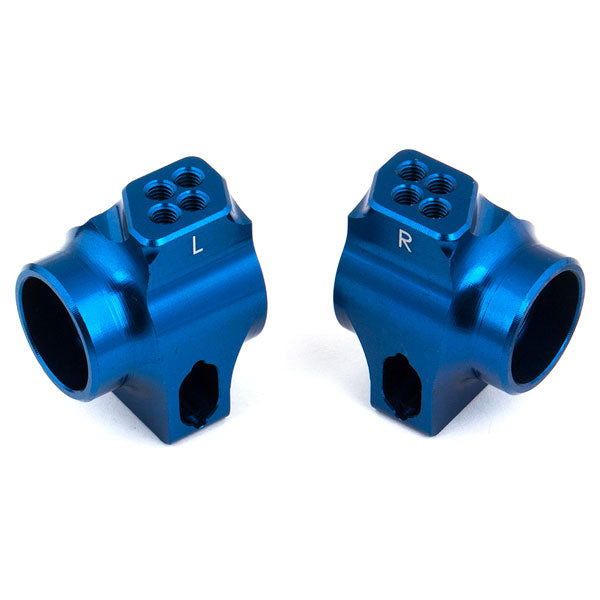 Associated B6/B6.1 Factory Team Blue Aluminium Rear Hubs for 67mm AS91760