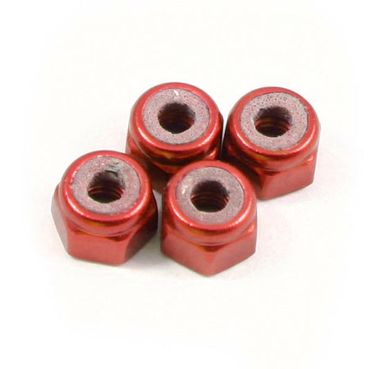Fastrax M3 Red Locknuts (4pcs) FASTM3R