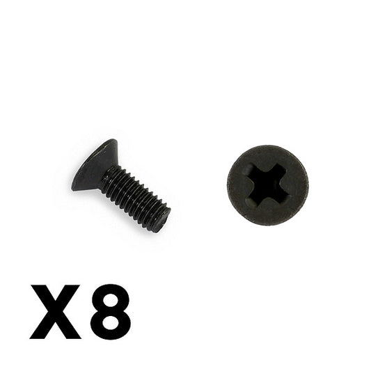 FTX Outback Countersunk Screw M3*8 (8) FTX8224