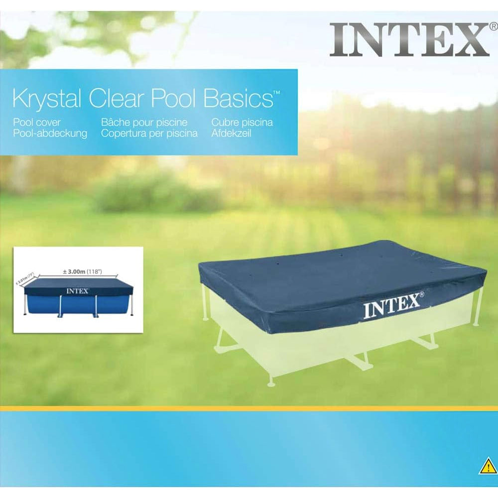 INTEX 3m x 2m Rectangular Swimming Pool Cover 28038