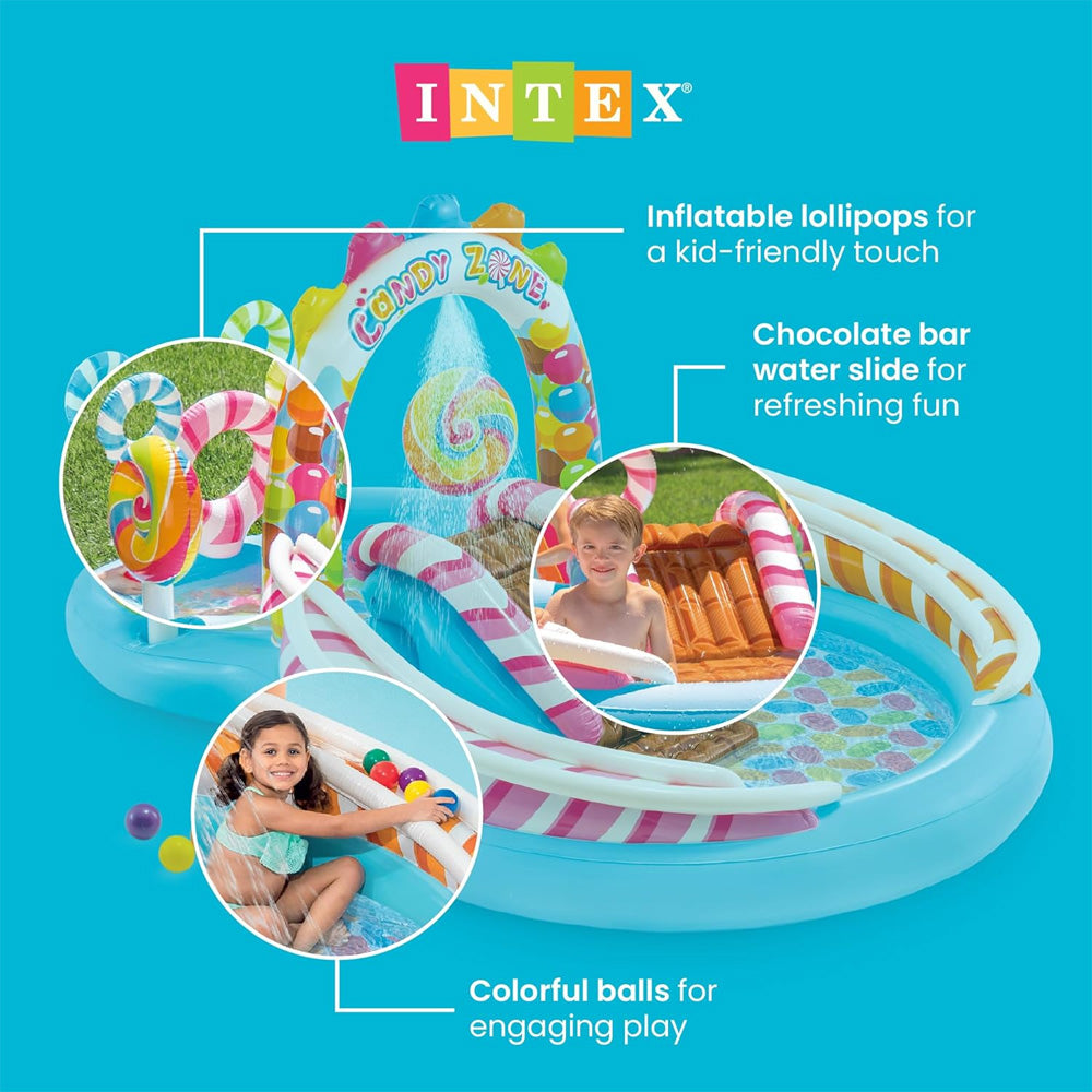 Intex Candy Zone Inflatable Play Centre Paddling Pool