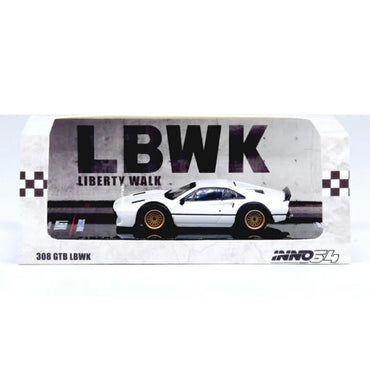 Inno64 LB Liberty Walk Ferrari 308 GTB White 1:64 Diecast Car