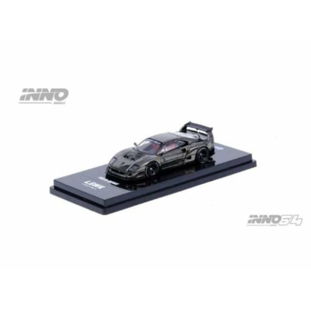 Inno64 LB Works Ferrari F40 Chrome Black 1:64 Diecast Car