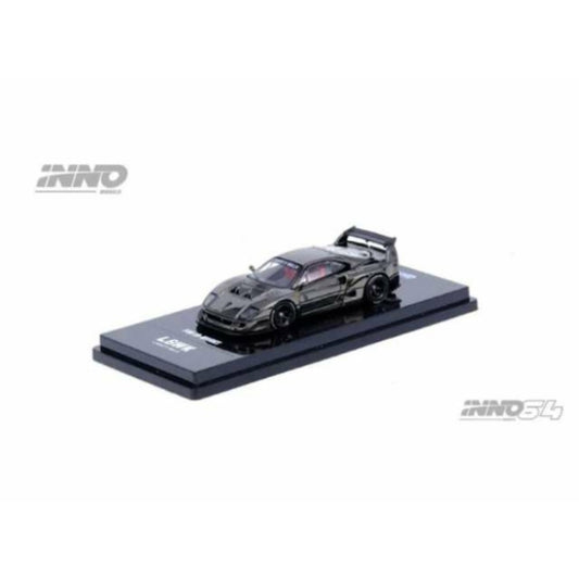 Inno64 LB Works Ferrari F40 Chrome Black 1:64 Diecast Car