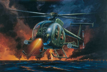 ITALERI AH-6 Night Fox Helicopter 017 1:72 Aircraft Model Kit