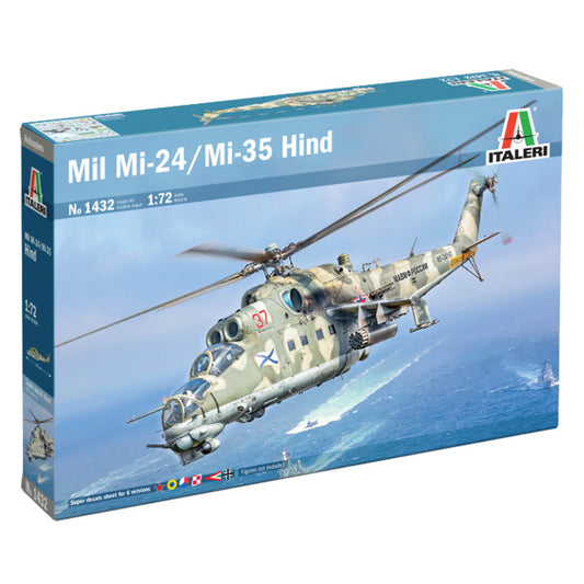 Italeri 1432 Mil Mi-24P/Mil Mi-35P Helicopter 1:72 Model Kit