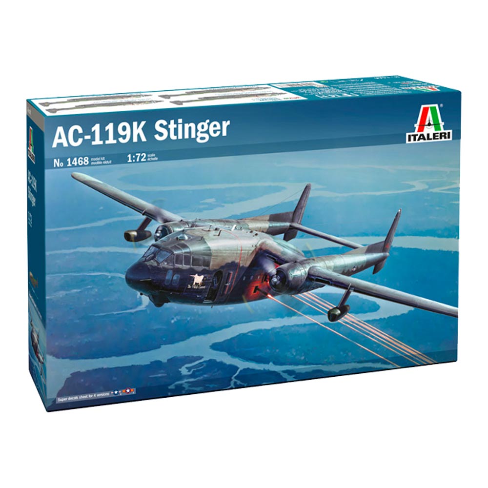 Italeri  C-119K Stinger 1:72 Plastic Model Kit 1468