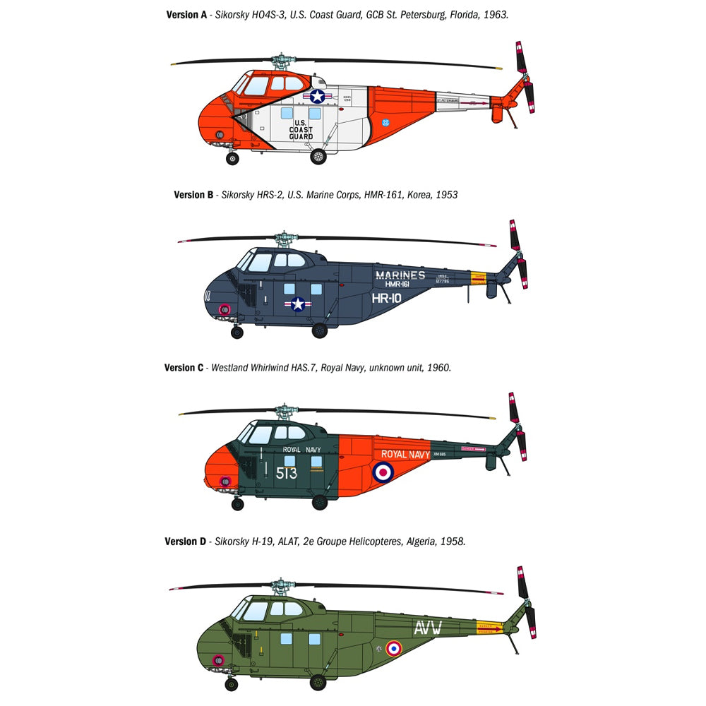 Italeri 1476 HAS22/HO4S-3/H-19 1:72 Model Kit