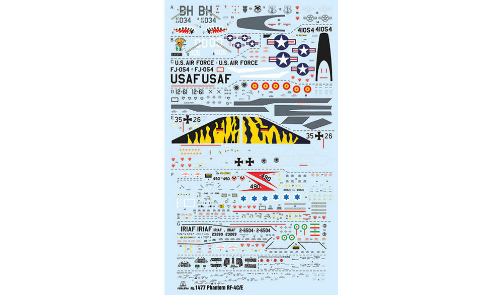 Italeri 1477 McDonnell Douglas RF-4C/E Phantom II 1:72 Model Kit